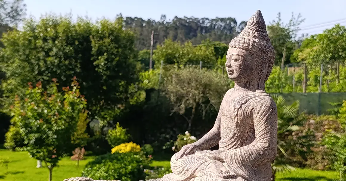 Le jardin de Casa Lotus Azul, dans le Minho